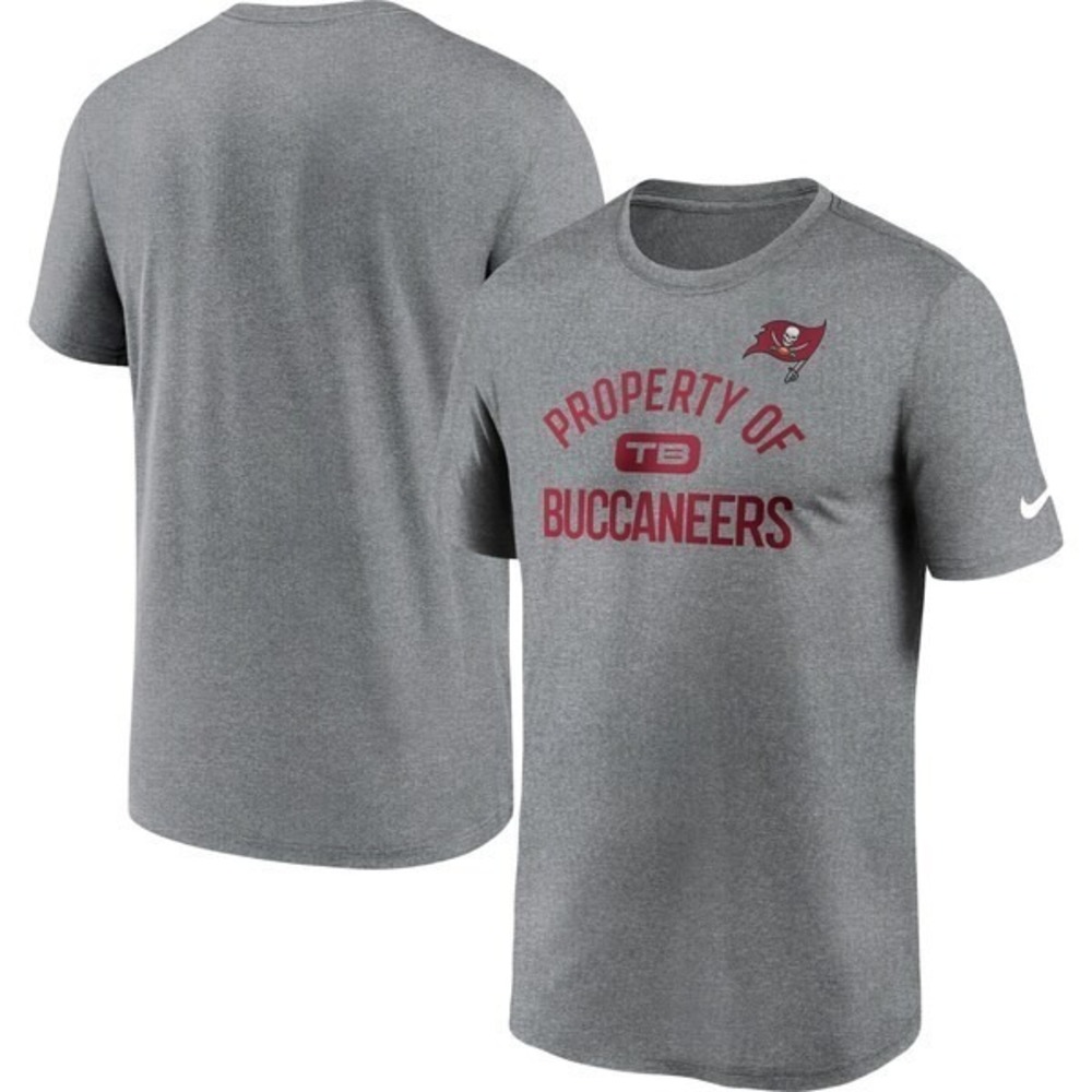 New Nike Tampa Bay Buccaneers Mens NFL Football Short Sleeve Shirt Size 2XL Gray